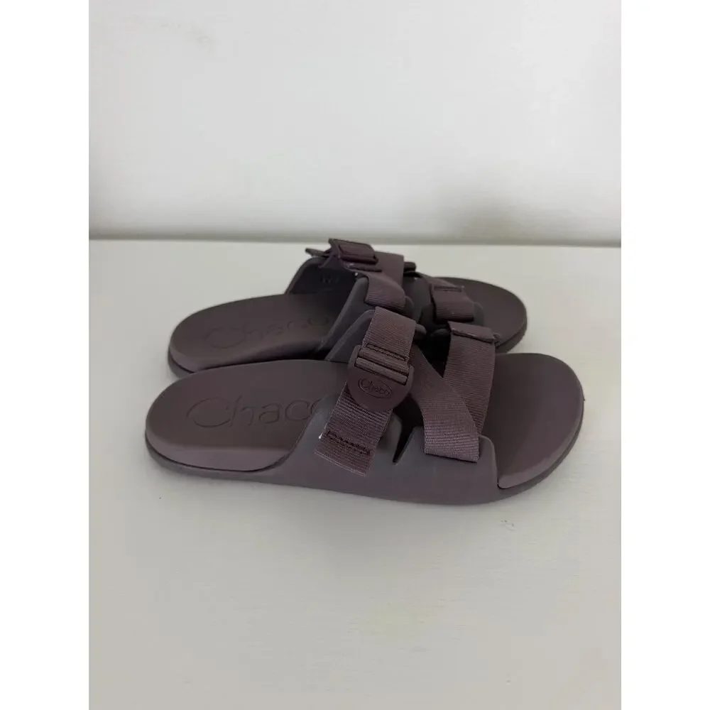 Chacco Womens Chillos Purple Slide Sandals Adjustable Straps Arch support Size 7